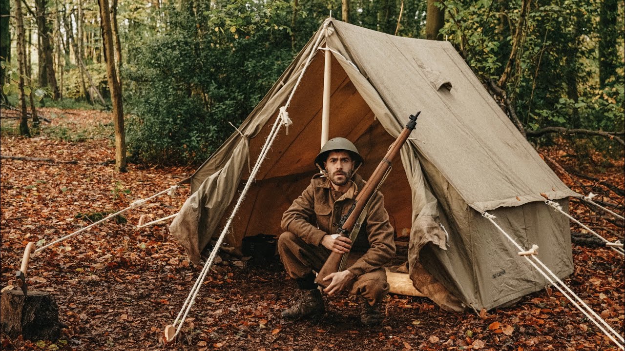 VINTAGE TENT - British WW2 Model Bivouac Tent OVERVIEW - YouTube