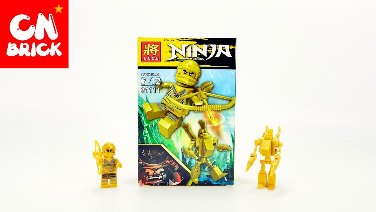 Unoffical LEGO NINJAGO GOLDEN NINJA COLE LELE 31111 Unofficial