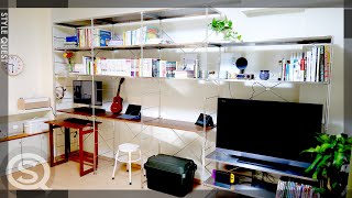 MUJI Stainless Steel Unit Shelving Units: Create a wall of shelves