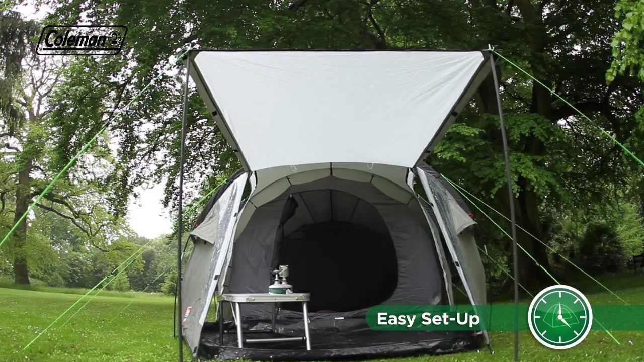Coleman® Coastline 3 Plus - Touring & Weekend Camping Tent - YouTube