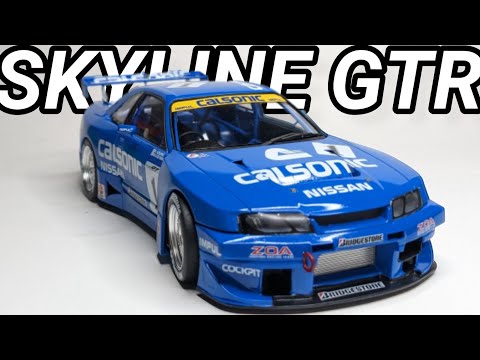 Calsonic Nissan Skyline GTR R33 '96 - building the 1/24 Tamiya