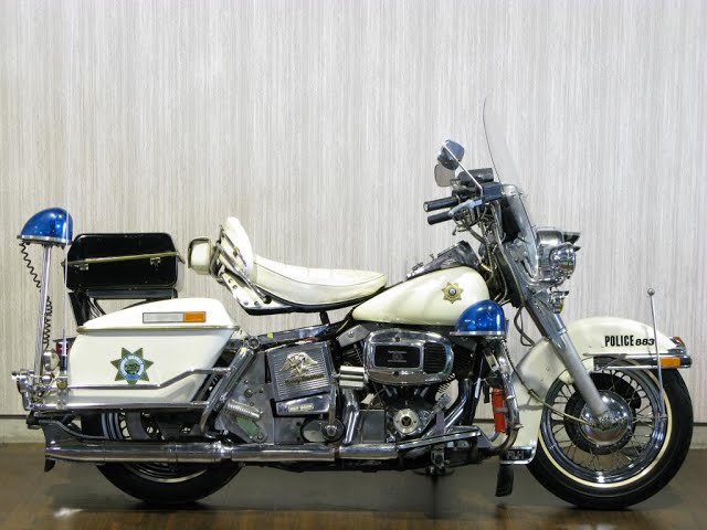 ID1208 ハーレーダビッドソン 1984年 FLH ポリス ショベル - YouTube
