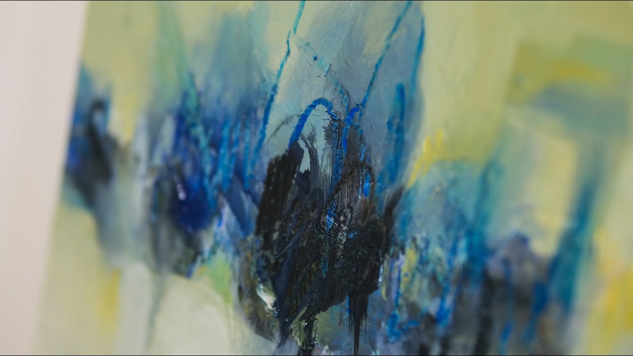 抽象画】F10号油彩🎨#art - YouTube