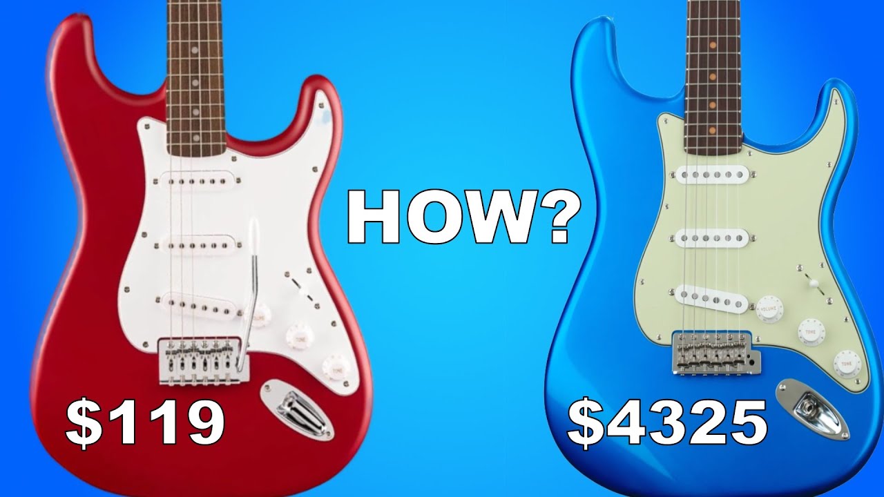Squier VS Fender Custom Shop Stratocaster Comparison - YouTube