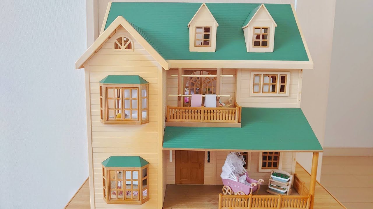 緑の丘のすてきなお家 3階建て シルバニアファミリー ショコラウサギ