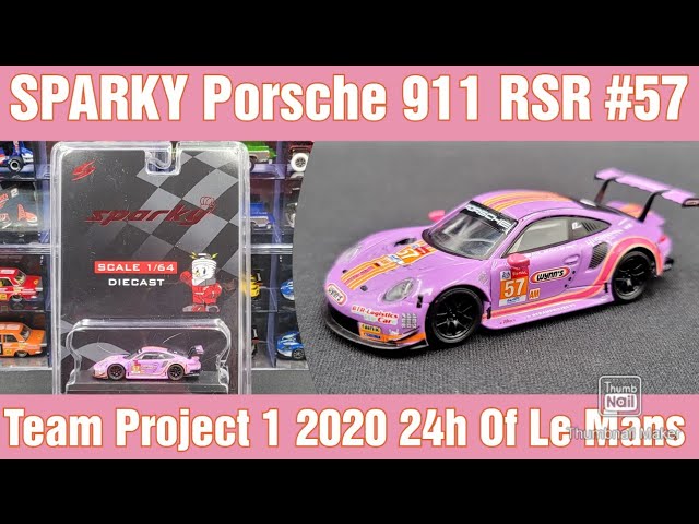 Sparky 1/64 Porsche 911 RSR-Team Project 1 NO.57-2020 24hrs of Le
