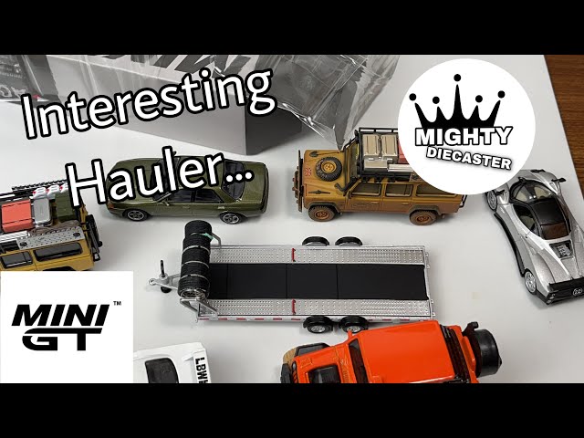 Hauler Menarik Dari MINI GT 1/64 Car Hauler Trailer Type A Silver