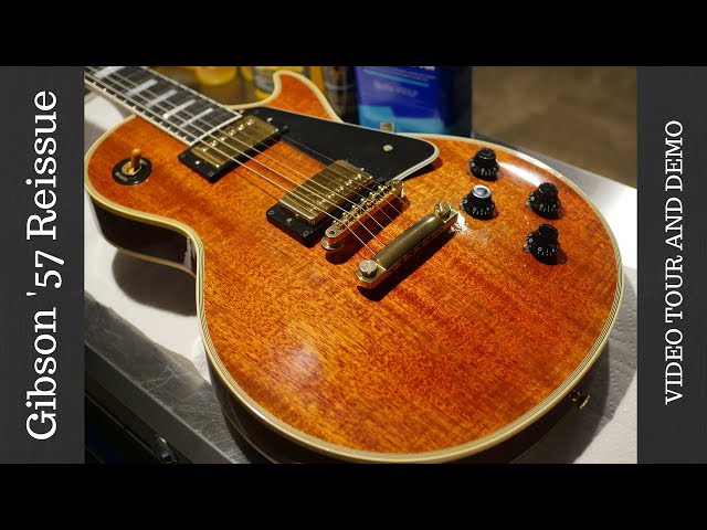 2001 Gibson Les Paul Custom '57 Reissue Faded Cherry Demo - YouTube