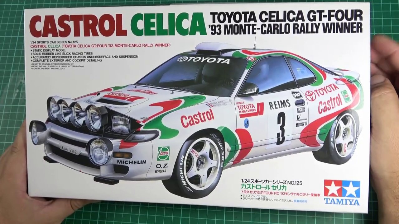 Tamiya Castrol Celica 93 1/24 scale - YouTube