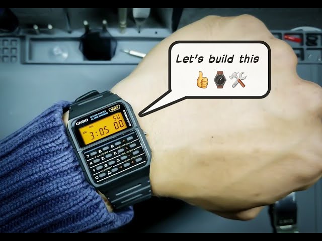 Modified Casio] Casio CA-53W Calculator watch color filter mod