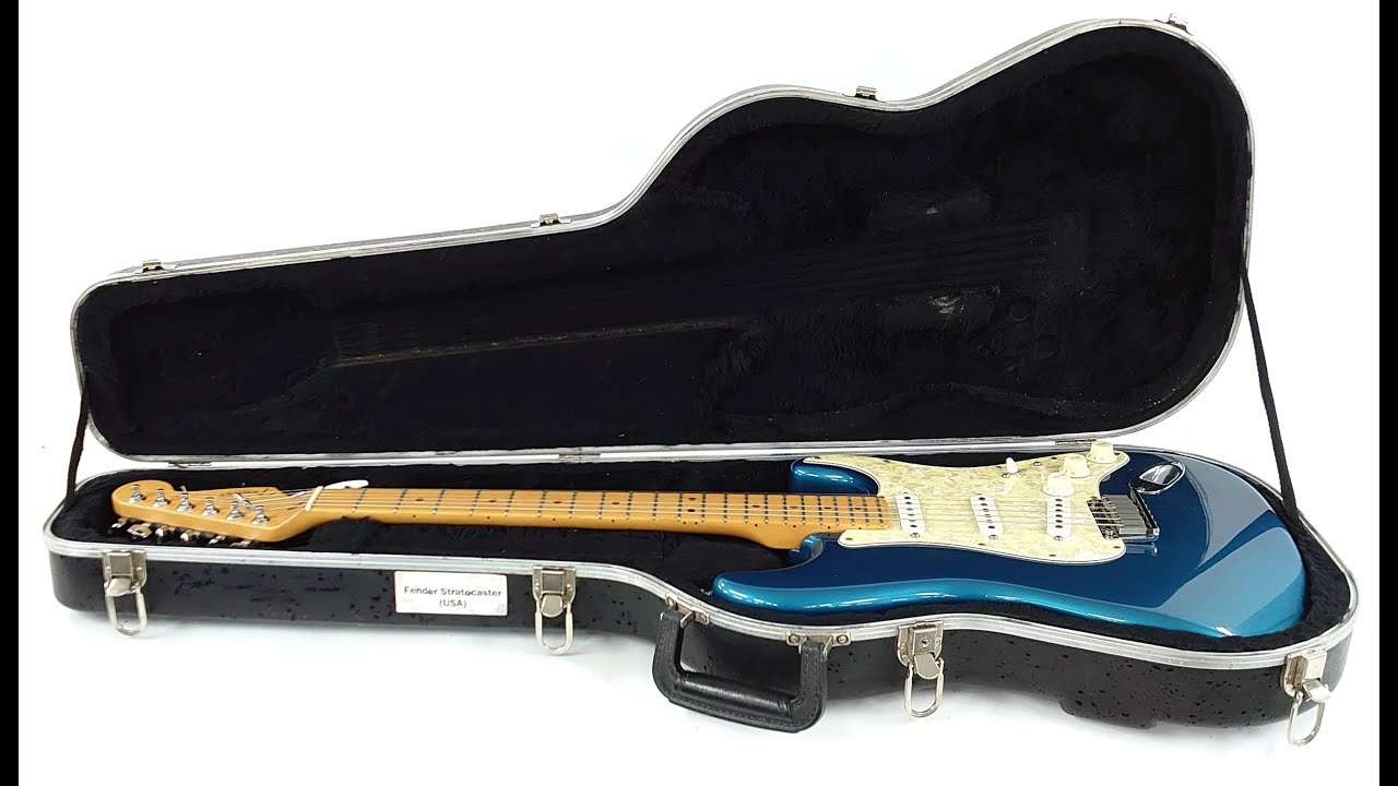 1998 USA Fender American Standard Stratocaster Aqua Blue - YouTube