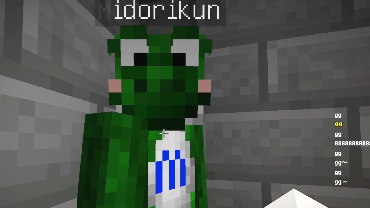 視聴者とアスレチックしてたらみどりくんが現れた【マインクラフト