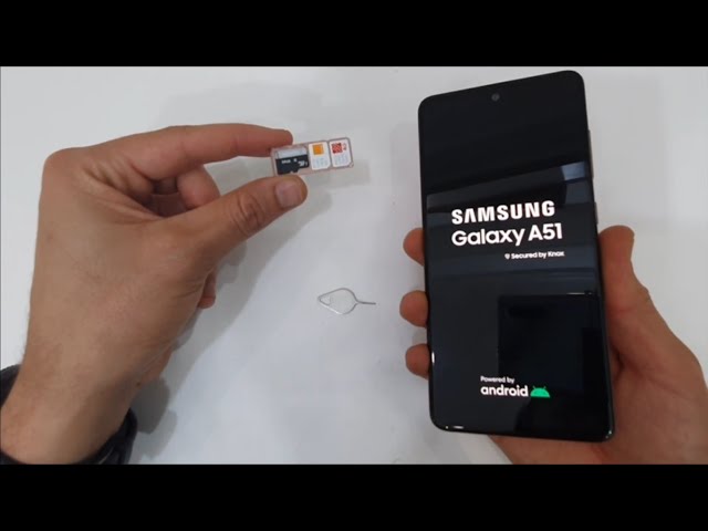 INSERT SIM & SD CARD Samsung Galaxy A51, A21, A31, A41 (Dual SIM