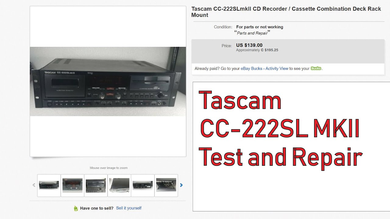 Tascam CC-222SL MKII CD Drive Replacement (Part 2) - YouTube