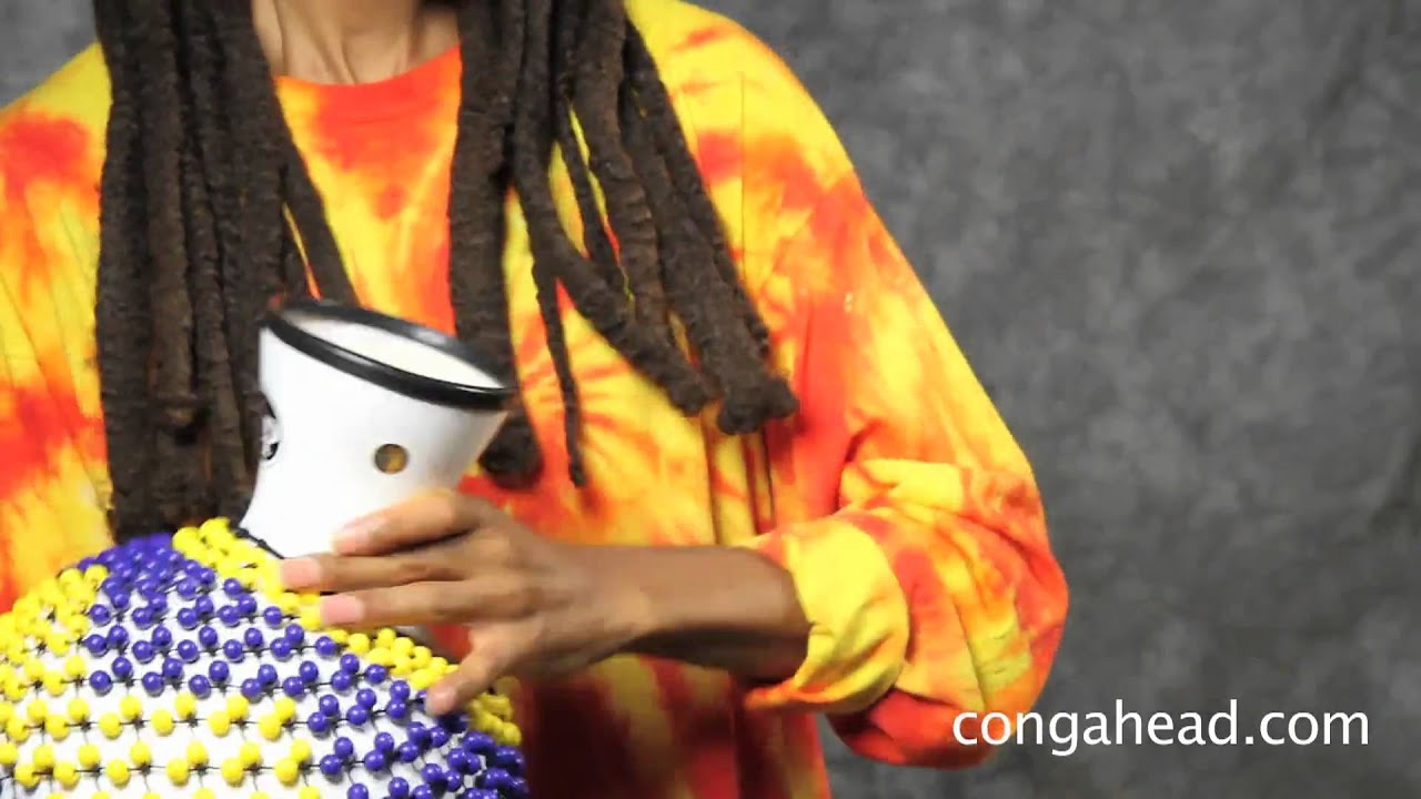 Kevin Nathaniel plays LP Jim Greiner Shekere (LP484) - YouTube