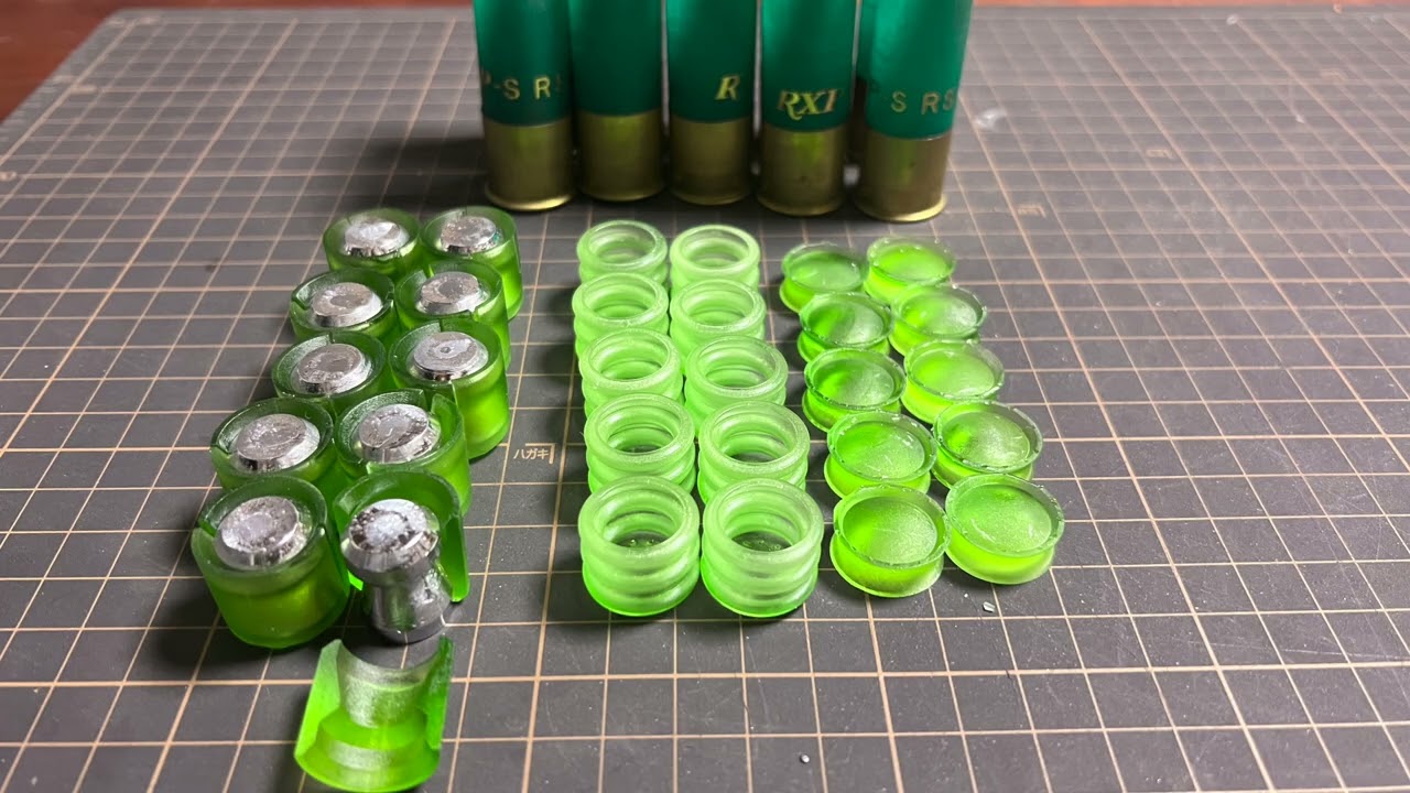 AS-COMPANYの20番Lyman弾頭を12番散弾銃で撃つためのワッズを作って