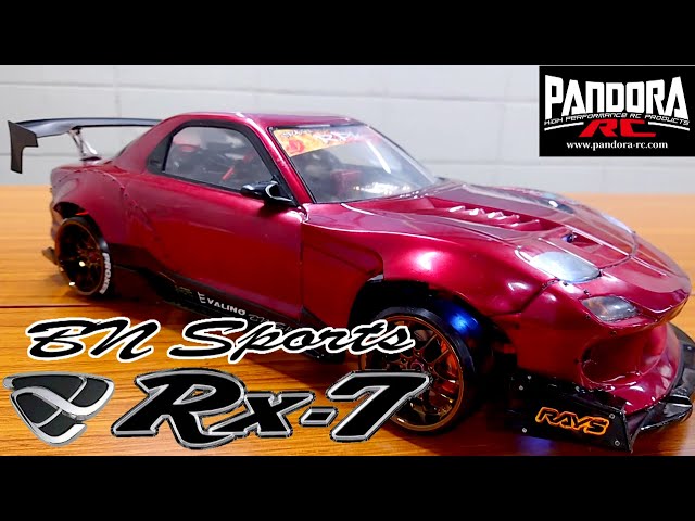 Drifting Power] Too Realistic Wine Red RX-7! PANDORA RC BN-Sports