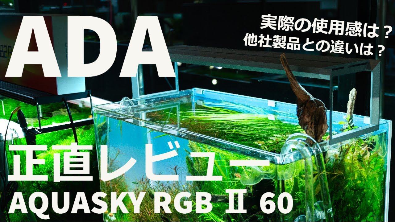 ADA新商品「AQUASKY RGBⅡ60」の極意！比較検証有り - YouTube
