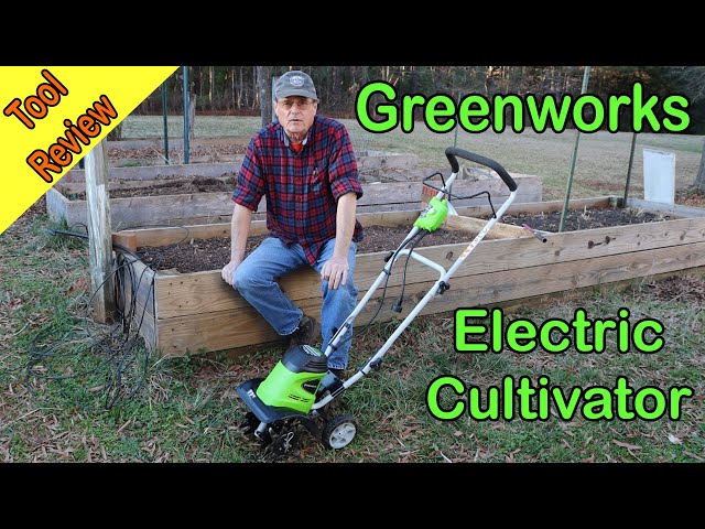 Greenworks Forward-rotating Corded Electric Cultivator - YouTube