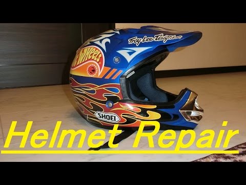 内装が廃版になったヘルメット 内装流用術 SHOEI VFX-R helmet repair