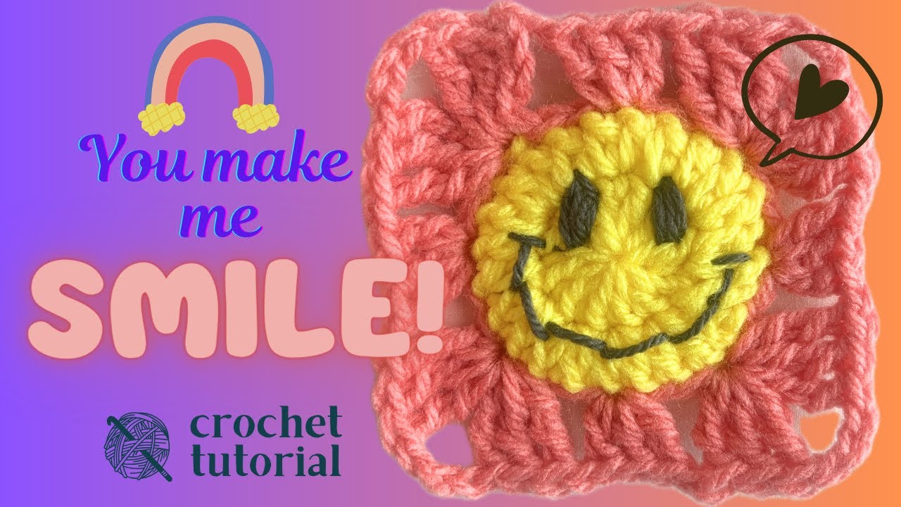Smile x Granny Square Crochet - YouTube