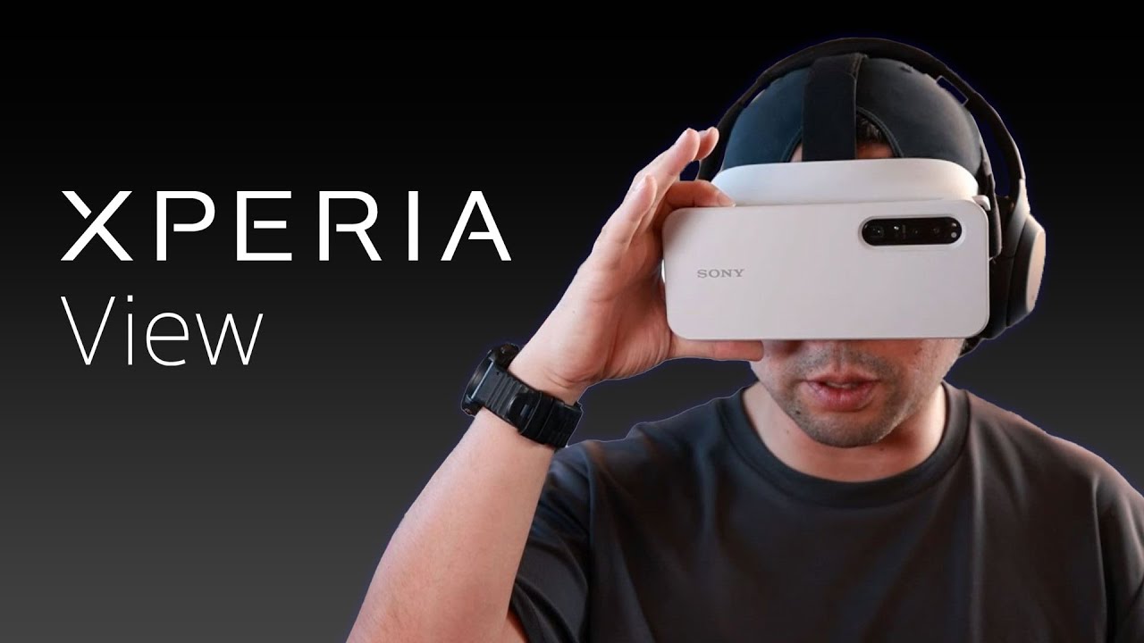 Sony】8K HDR映像を楽しめるビジュアルヘッドセット Xperia View - YouTube