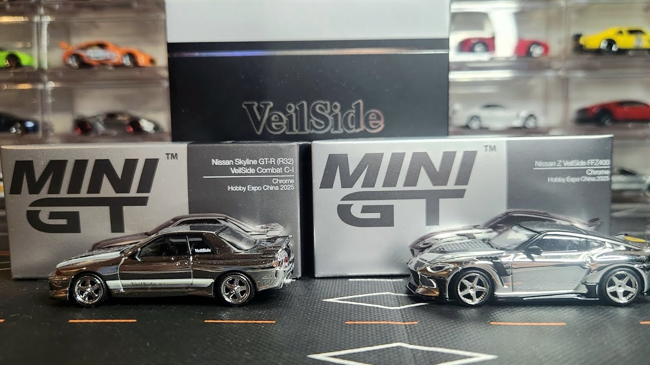 Mini GT Hobby Expo China HEC 2025 Exclusive Veilside duo Nissan