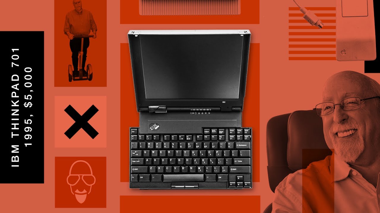 IBM ThinkPad 701 | Walt Mossberg's gadget museum - YouTube