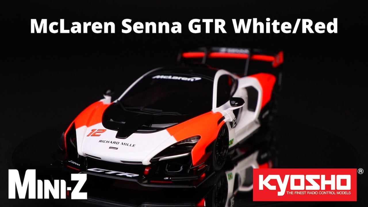 MINI-Z RWD readyset McLaren Senna GTR White/Red 32340WR - KYOSHO RC