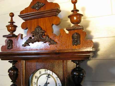 1900年代 ドイツ製 JUNGHANS ユンハンス アンティーク柱時計 掛け時計