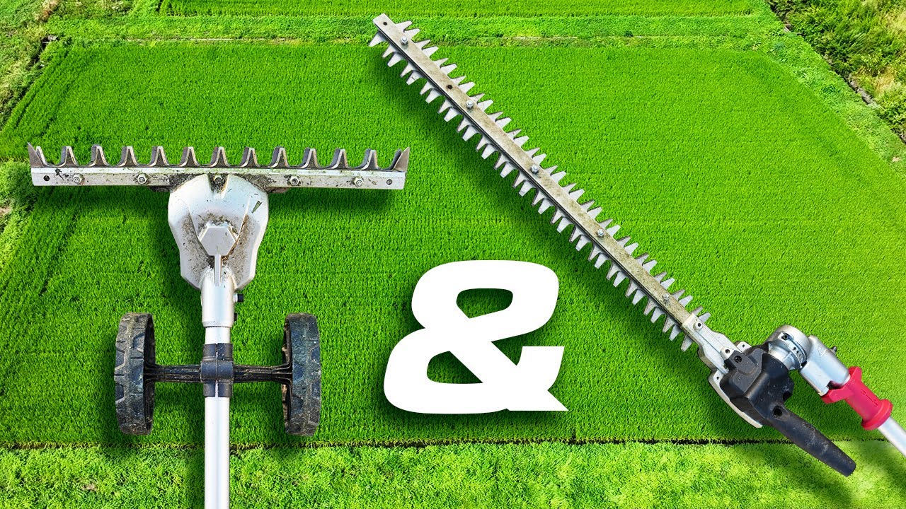 Makita] Ground Trimmer Attachment & Hedge Trimmer Attachment - YouTube