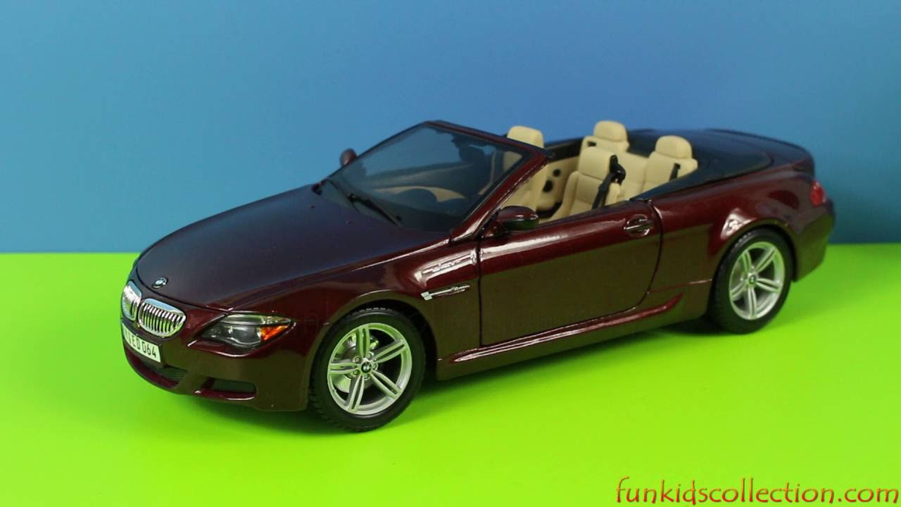 BMW M6 Cabriolet Die Cast Scale 1/18 Metallic Red – Special