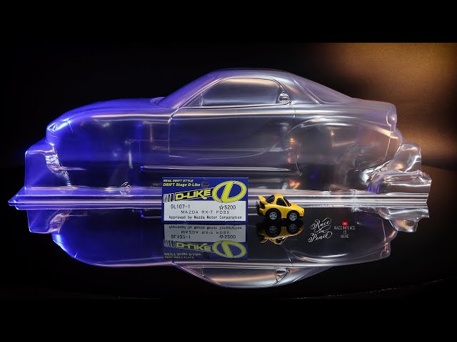 D-LIKE DL107-1 Mazda RX-7 FD3S Clear RC Drift Body Shell Detailing