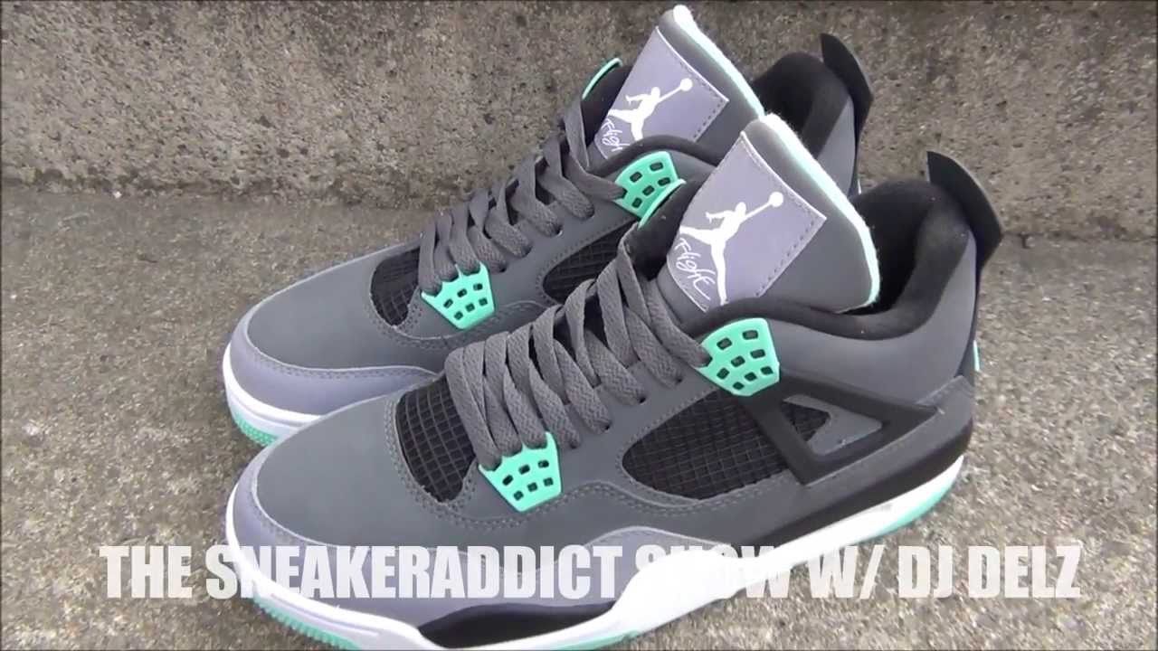 Air Jordan Green Glow 4 IV Shoe Review + On Feet W/ @DjDelz Dj