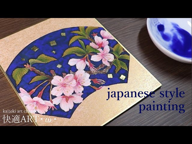 Japanese-style painting ”Nihonga”/cherryblossom Decorate with gold