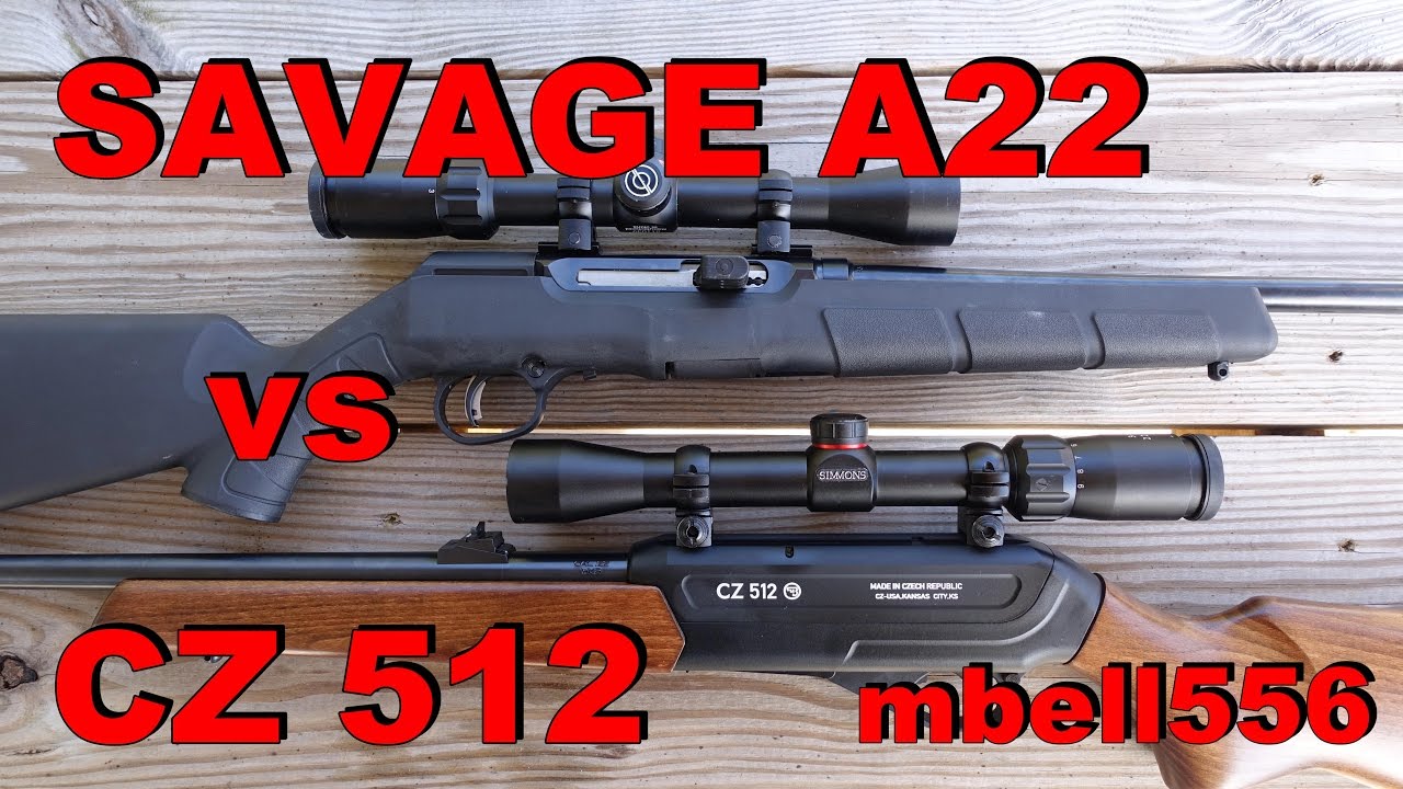 CZ 512 vs Savage A22 22 Magnum 22 WMR: Field Test and Comparison