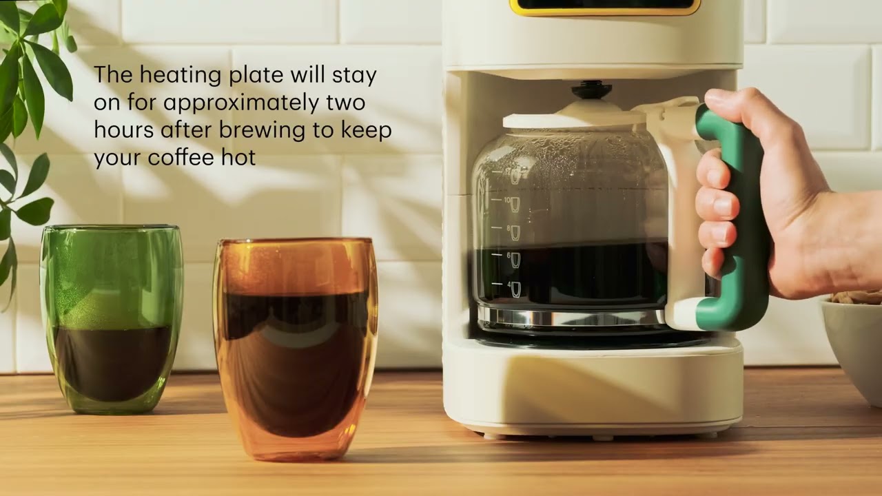 Bodum Programmable 12-Cup Coffee Maker | MoMA Design Store - YouTube