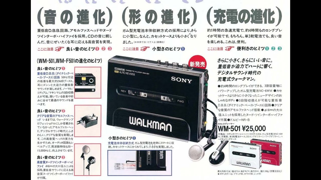 SONY WM-501 - YouTube