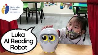 LUKA AI Reading Robot in Methodist Preschool curriculum - YouTube