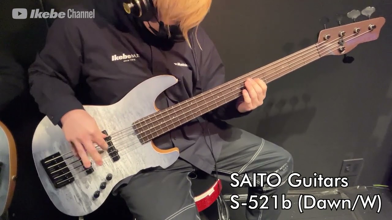 Ikebe B-Sound Check】SAITO Guitars S-521b (Dawn/W)【試奏動画