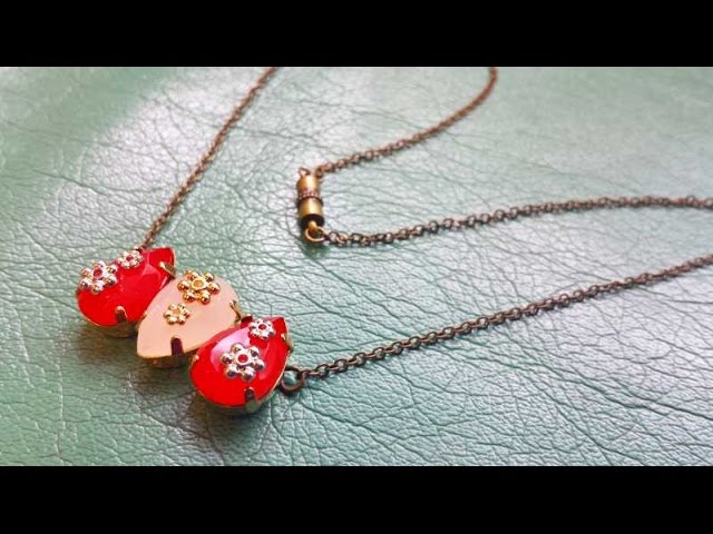 ビジューネックレス 簡単作り方4通り組み合わせご紹介 れちぇ 広島