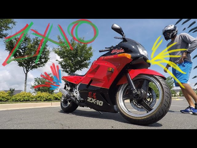 My 1988 Kawasaki Ninja ZX10 🏍️ First ride ‪@mirchiboyz‬​ - YouTube