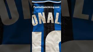 Inter Milan Ronaldo Nazario 10 UMBRO 1997-1998 Retro Soccer Jersey