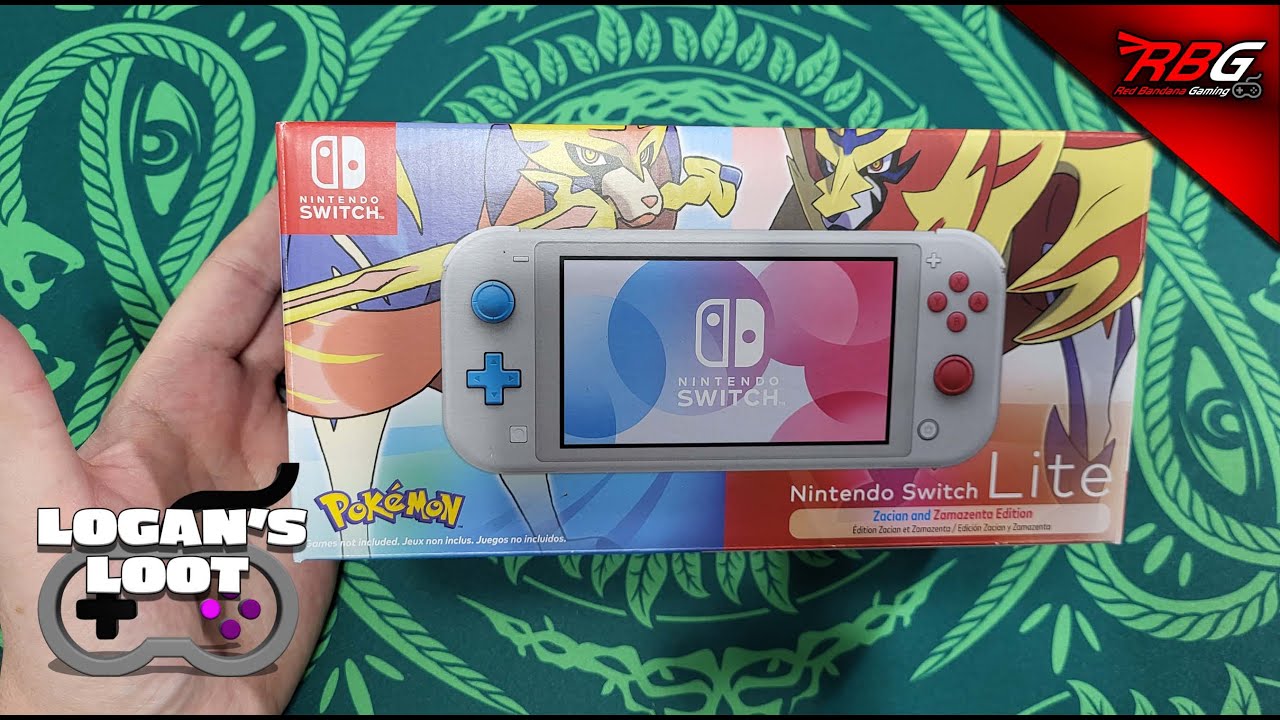 Nintendo Switch Lite Pokemon Sword and Shield Zacian and Zamazenta