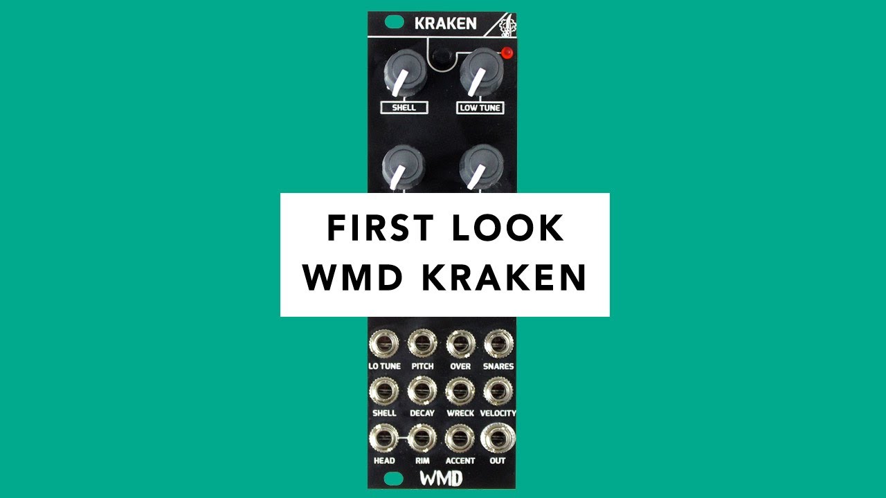 WMD Kraken Snare Synth Module - First Look (Tutorial, Demo & Jam