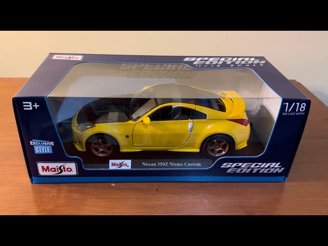 Maisto Nissan 350Z Nismo Custom Unboxing (Scale 1/18) - YouTube