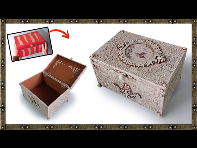 Idea to decorate Vintage style box | DIY decoration - YouTube