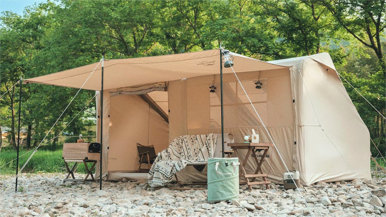 テントの収納方法「 Air12Yインフレータブルテント 」| ネイチャー