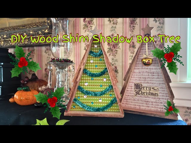 Don't Miss This! DIY Wood Shim Shadow Box Tree Anyone Can Make