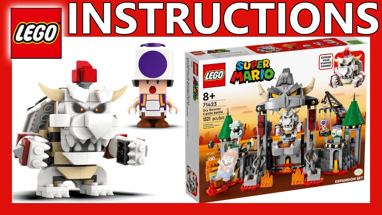 LEGO Super Mario 71423 Dry Bowser Castle Battle/LEGO Speed Build